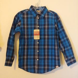 Boy's Blue Flannel Shirt